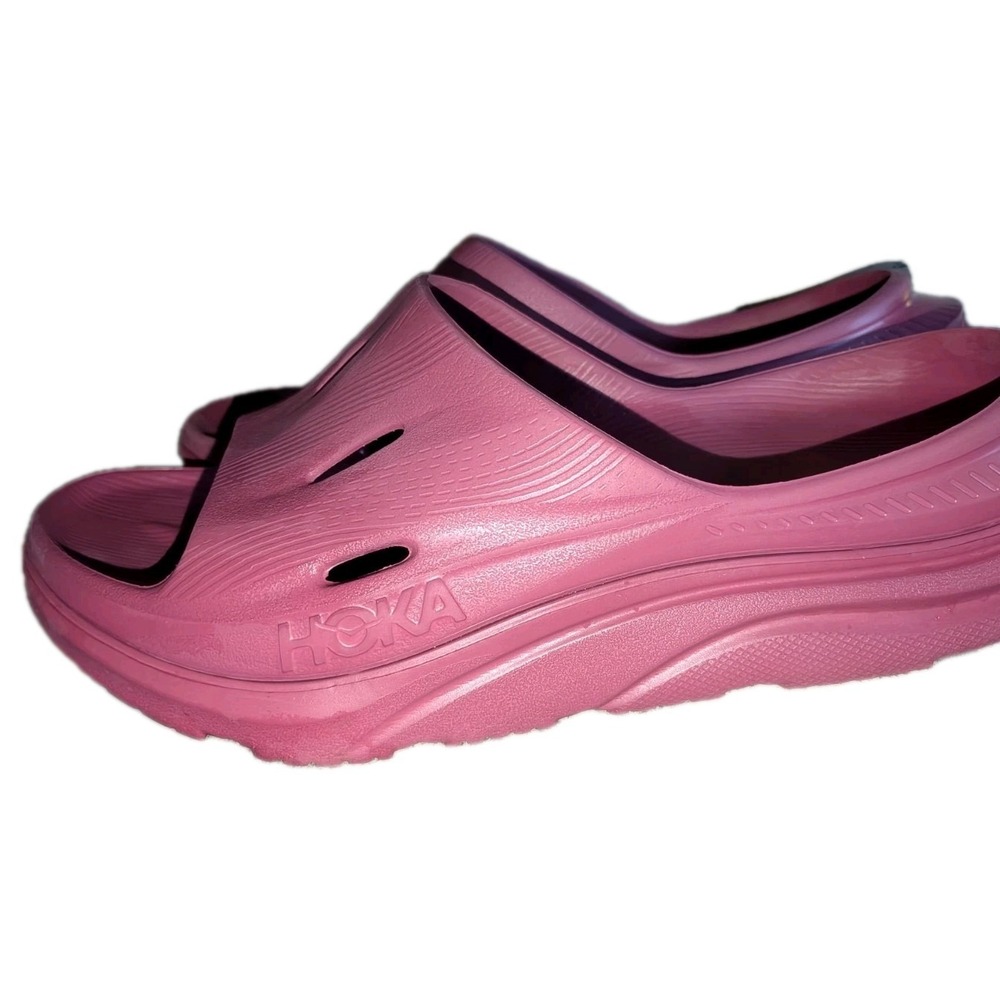 HOKA ONE ONE Unisex Ora Recovery Slide 3 Rose Size M(8 W(10) Comfort Active Eco
